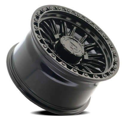 Arena Wheel アリーナ ホイール  A132 BLITZ | SATIN BLACK CENTER GLOSSY BLACK LIP