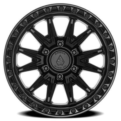 Arena Wheel アリーナ ホイール  A132 BLITZ | SATIN BLACK CENTER GLOSSY BLACK LIP