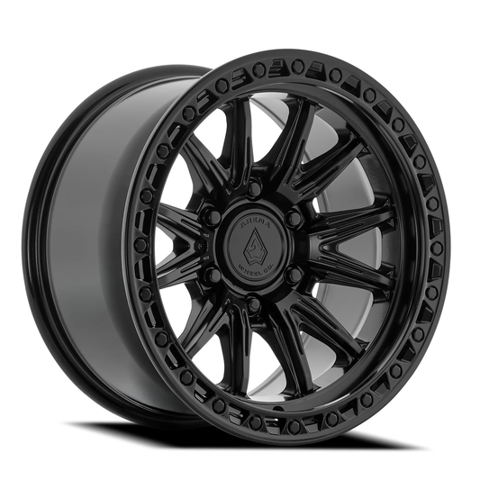 Arena Wheel アリーナ ホイール  A132 BLITZ | SATIN BLACK CENTER GLOSSY BLACK LIP