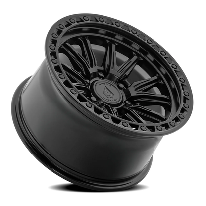 Arena Wheel アリーナ ホイール  A132 BLITZ | SATIN BLACK CENTER GLOSSY BLACK LIP