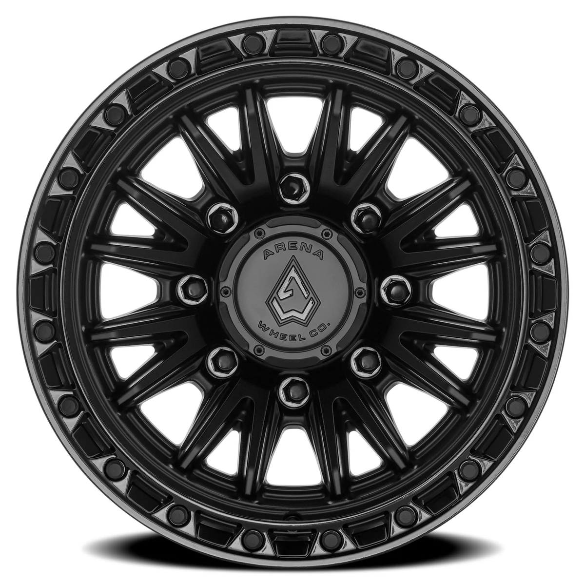 Arena Wheel アリーナ ホイール  A135 ATLAS | SATIN BLACK CENTER GLOSSY BLACK LIP