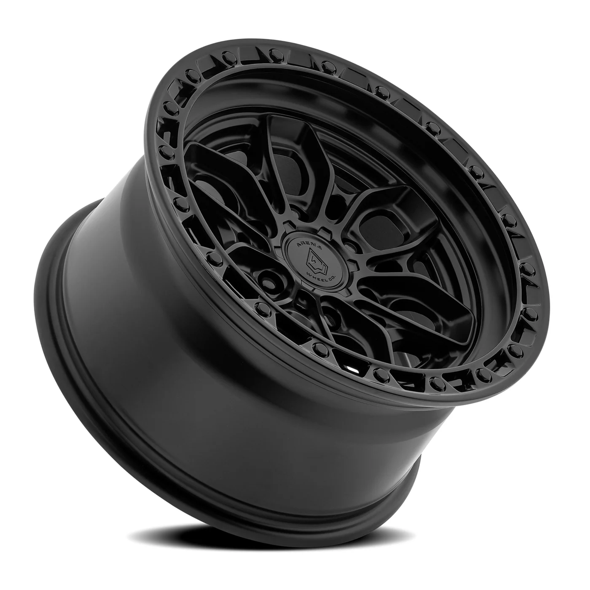 Arena Wheel アリーナ ホイール  A142 FURY | SATIN BLACK CENTER GLOSSY BLACK LIP
