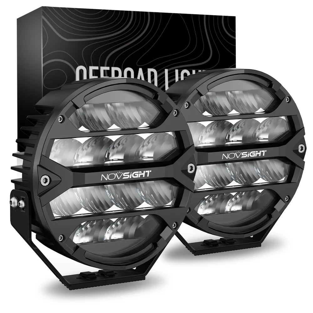 NOVSIGHT ROCKシリーズ 9インチ 丸型 LEDポッドライト
