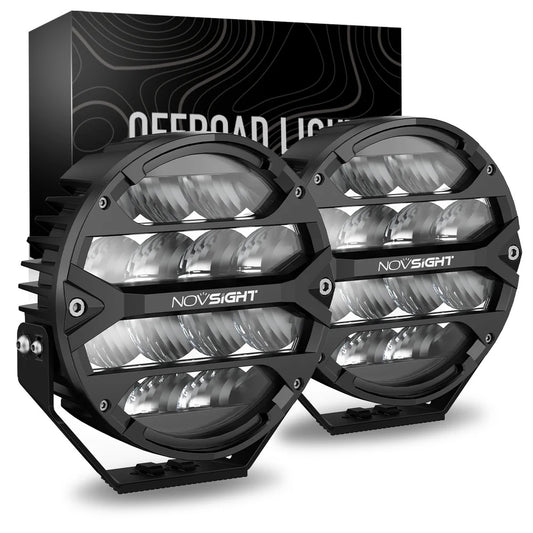 NOVSIGHT ROCKシリーズ 9インチ 丸型 LEDポッドライト