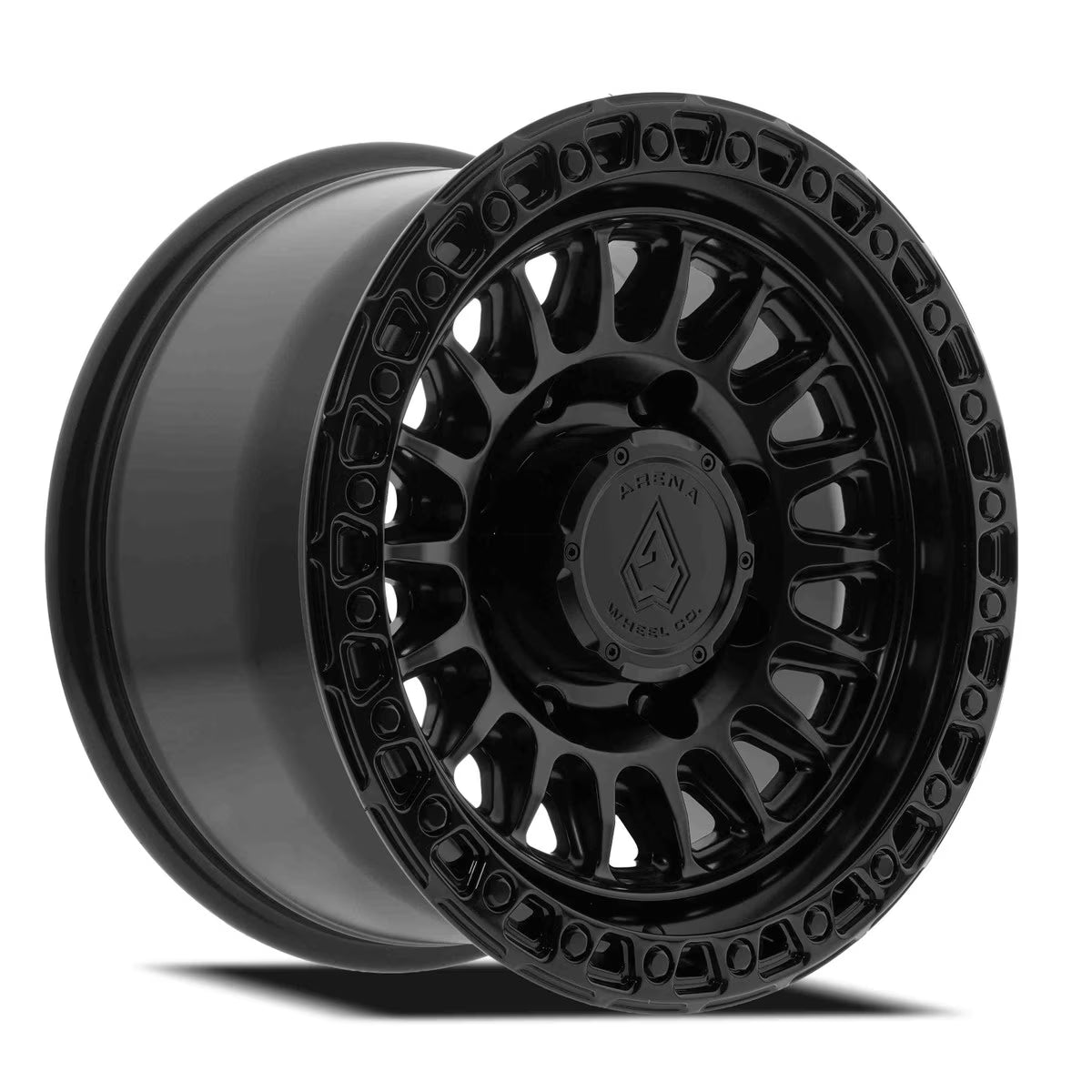 Arena Wheel アリーナ ホイール  A153 APACHE | SATIN BLACK CENTER GLOSSY BLACK LIP