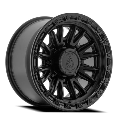 Arena Wheel アリーナ ホイール  A135 ATLAS | SATIN BLACK CENTER GLOSSY BLACK LIP