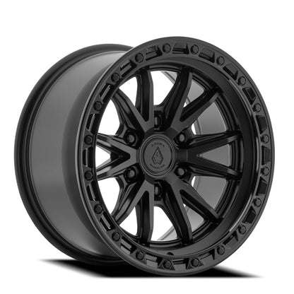 Arena Wheel アリーナ ホイール  A135 ATLAS | SATIN BLACK CENTER GLOSSY BLACK LIP