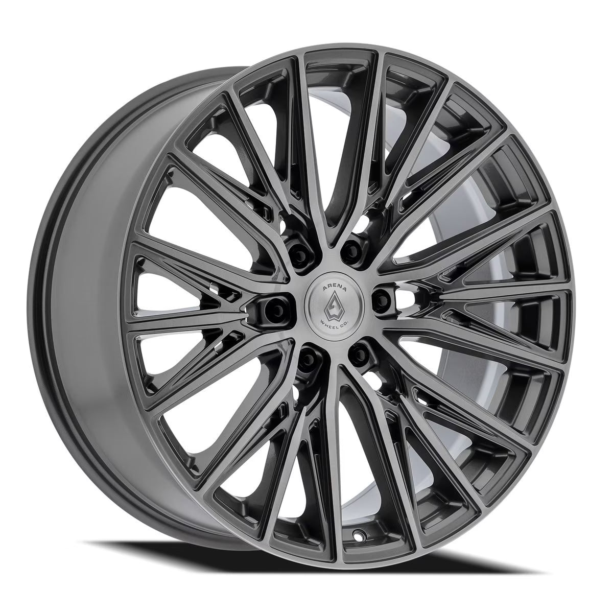 Arena Wheel アリーナ ホイール  A124 FINESSE | GLOSSY GUN METAL BRUSHED FACE