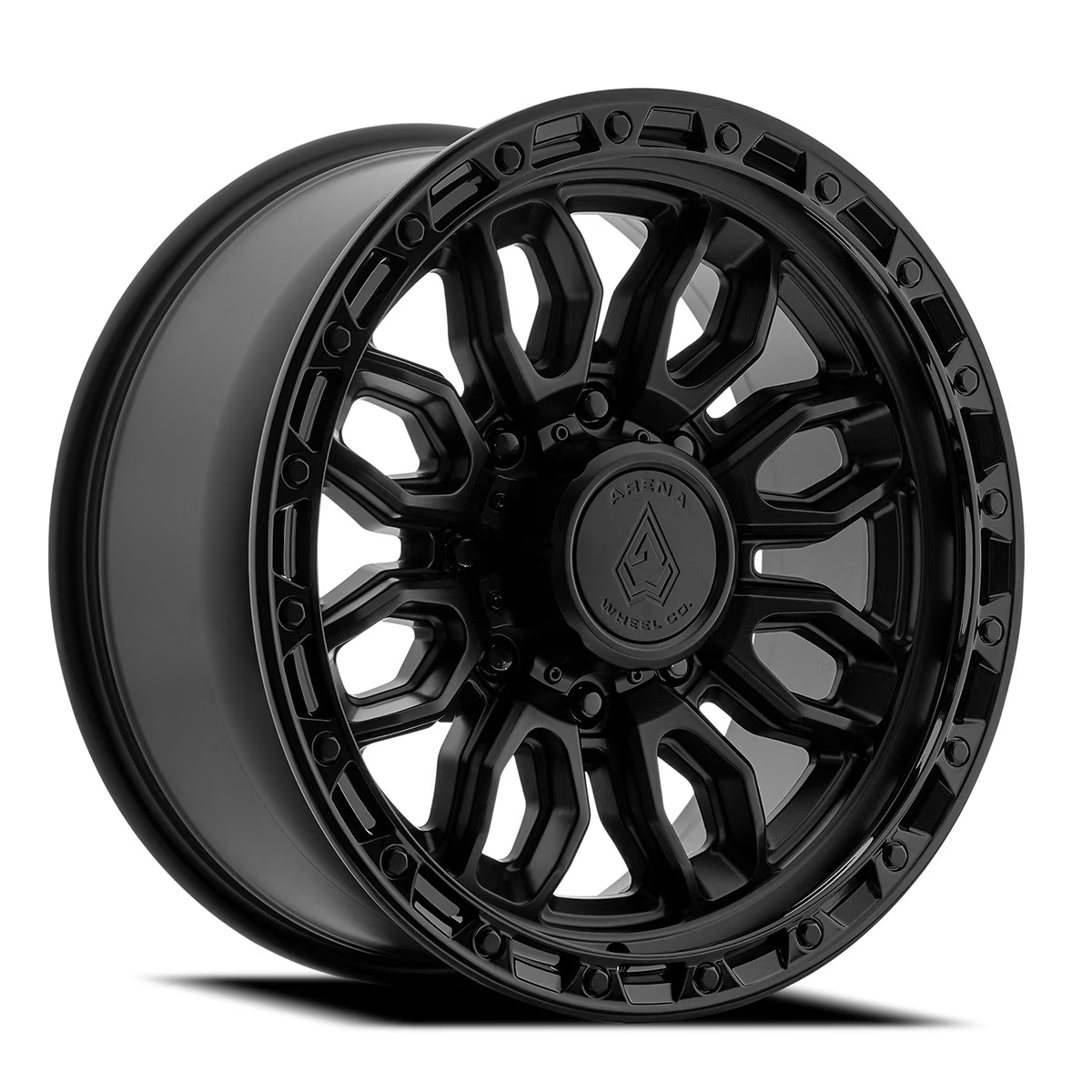 Arena Wheel アリーナ ホイール  A137 PURSUIT | SATIN BLACK CENTER GLOSSY BLACK LIP
