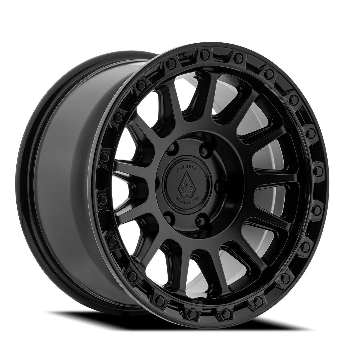 Arena Wheel アリーナ ホイール  A144 SPECTOR | SATIN BLACK CENTER GLOSSY BLACK LIP