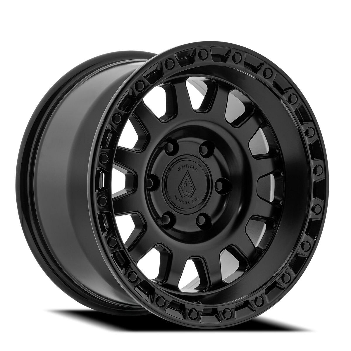 Arena Wheel アリーナ ホイール  A143 STING | SATIN BLACK CENTER GLOSSY BLACK LIP