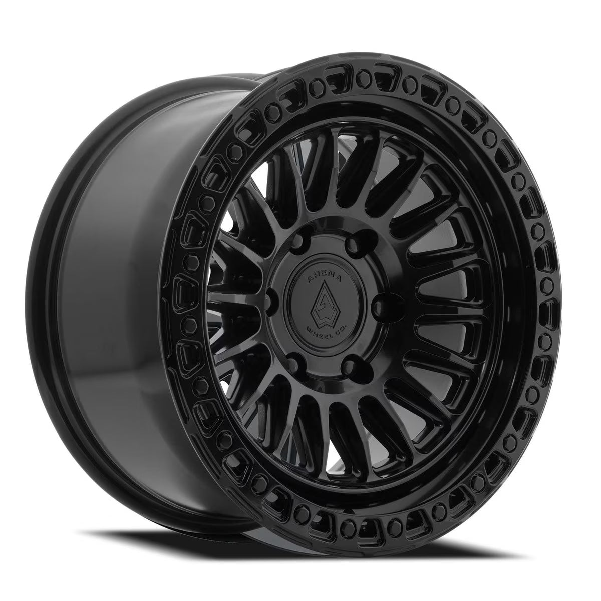 Arena Wheel アリーナ ホイール  A153 APACHE | SATIN BLACK CENTER GLOSSY BLACK LIP