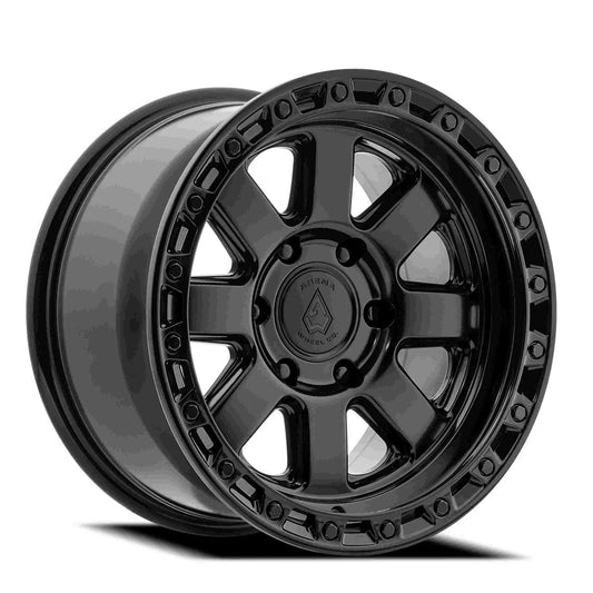 Arena Wheel アリーナ ホイール  A148 BANDIT | SATIN BLACK CENTER GLOSSY BLACK LIP