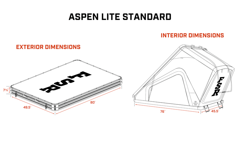 Freespirit Recreation アスペンライト ルーフトップテント Aspen Lite Standard - Rooftop Tent