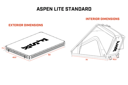 Freespirit Recreation アスペンライト ルーフトップテント Aspen Lite Standard - Rooftop Tent