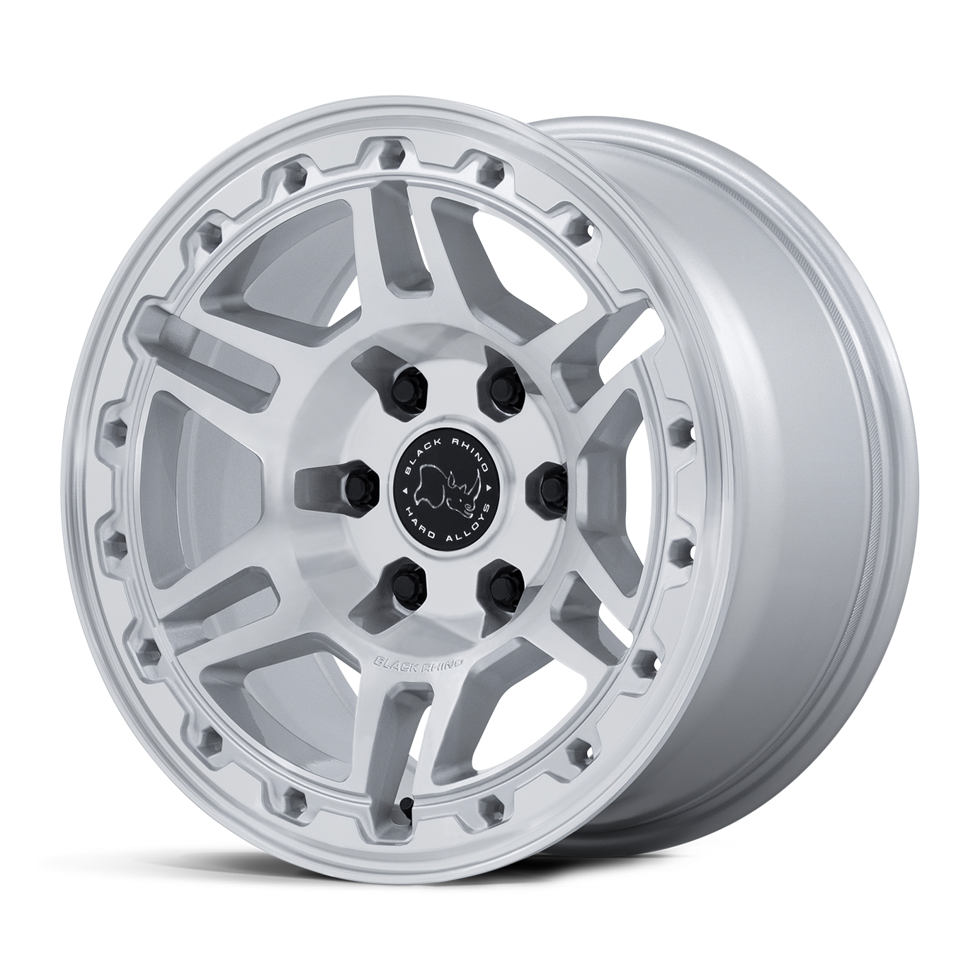 BLACK RHINO ブラックライノ ホイール BR039 VANGUARD | GLOSS SILVER W/ MACHINED FACE
