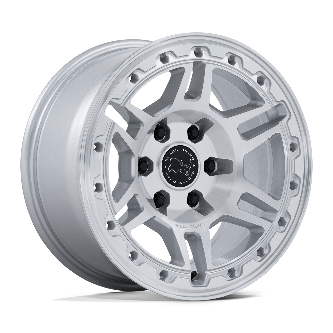 BLACK RHINO ブラックライノ ホイール BR039 VANGUARD | GLOSS SILVER W/ MACHINED FACE