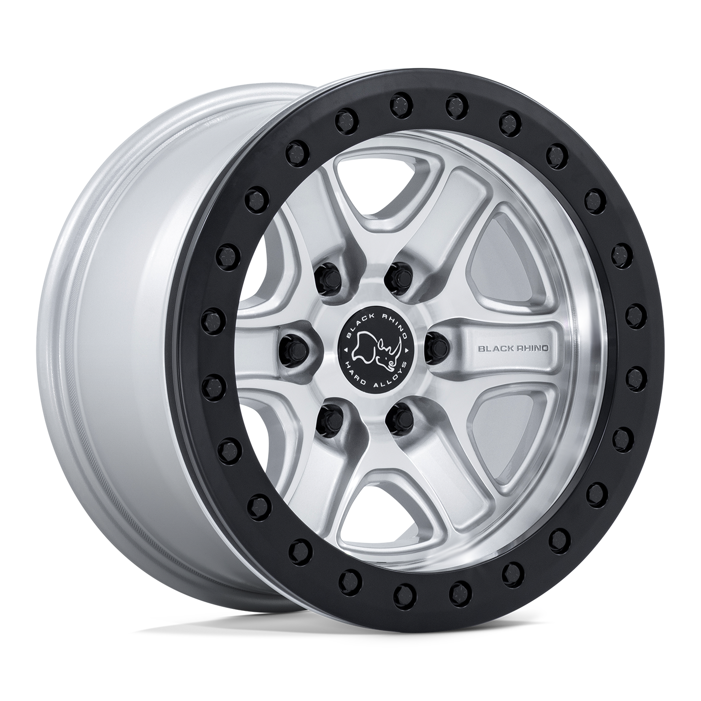 BLACK RHINO ブラックライノ ホイール BR200 ECHO TRAIL LOCK BEADLOCK | HYPER SILVER W/ MACHINED FACE