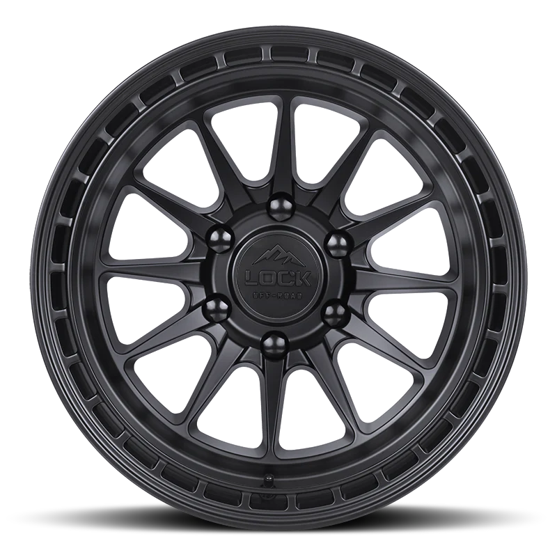 Lock Off Road Wheels ロックオフロード ホイール BAJA | Matte Black w/ Matte Black Ring