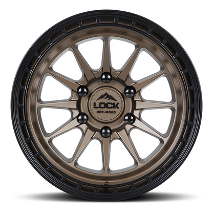 Lock Off Road Wheels ロックオフロード ホイール BAJA | Matte Desert Bronze w/ Matte Black Ring