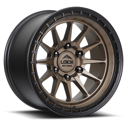 Lock Off Road Wheels ロックオフロード ホイール BAJA | Matte Desert Bronze w/ Matte Black Ring