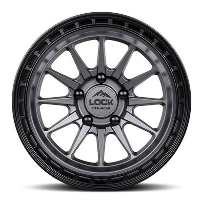 Lock Off Road Wheels ロックオフロード ホイール BAJA | Matte Gray w/ Matte Black Ring