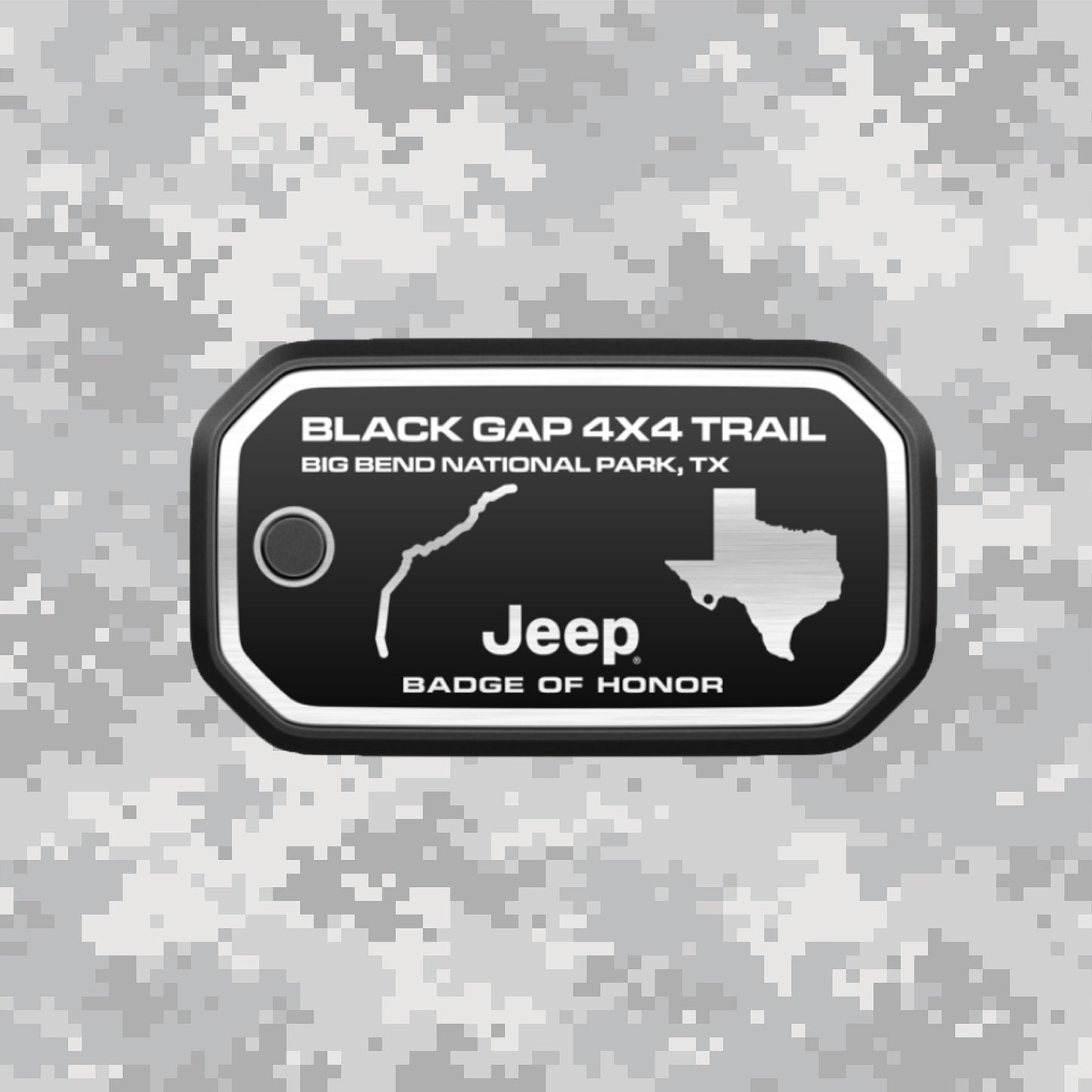 Badge of Honor バッジオブオナー Texas Big Bend National Park Black Gap 4X4 Trail テキサス ビッグベンド国立公園 アメリカ 本国 ジープバッジ