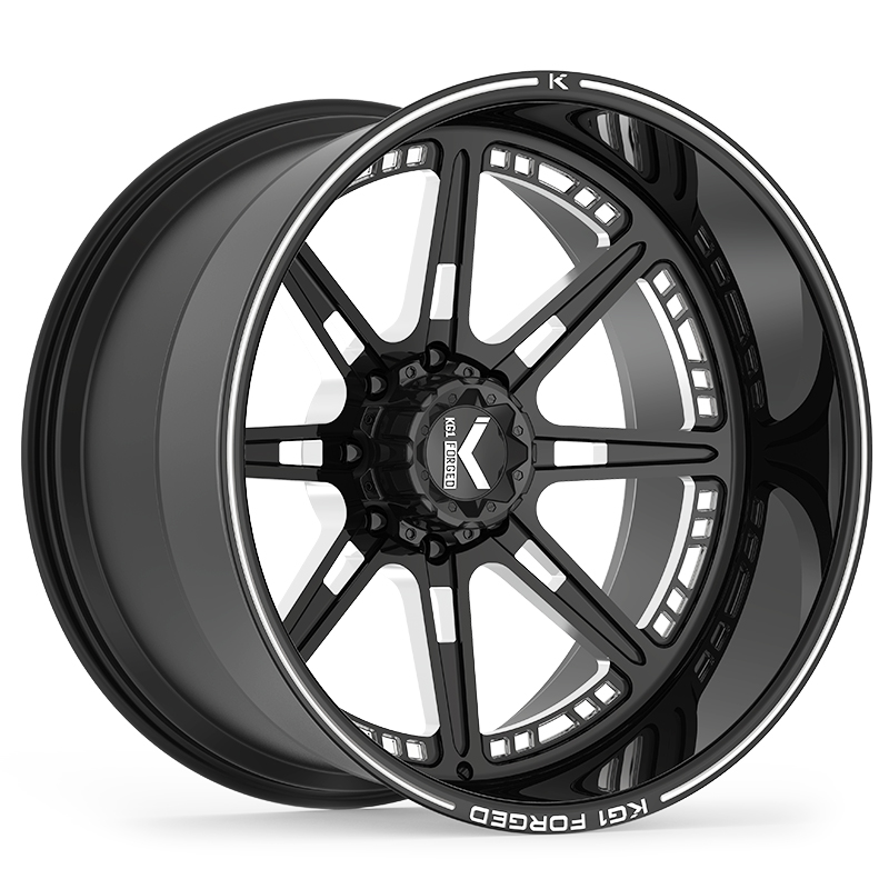 KG1 FORGED ホイール KC007 COMPASS | GLOSS BLACK MILLED