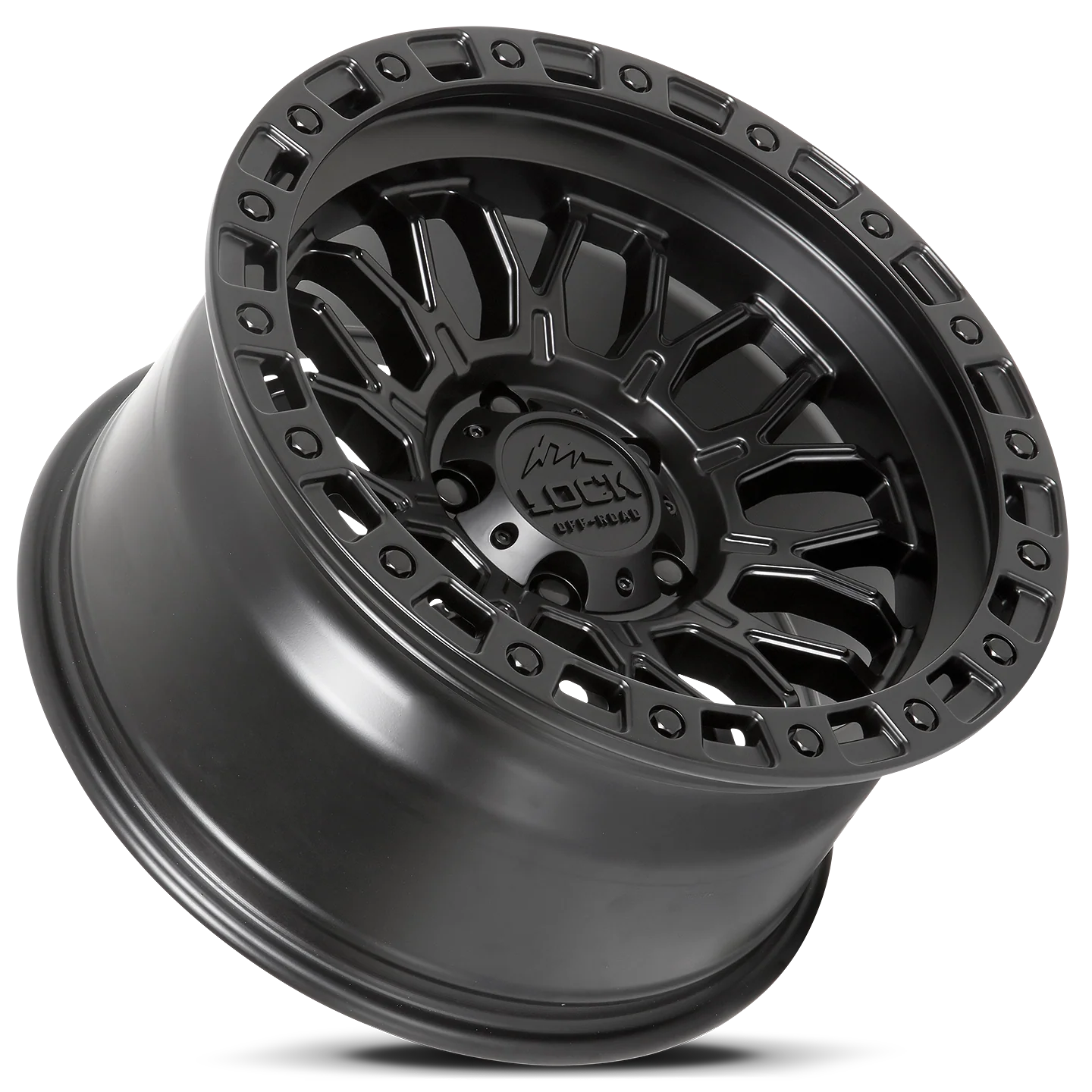 Lock Off Road Wheels ロックオフロード ホイール COMBAT | Matte Black w/ Matte Black Ring