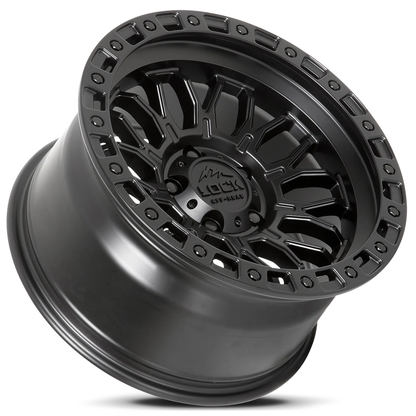 Lock Off Road Wheels ロックオフロード ホイール COMBAT | Matte Black w/ Matte Black Ring
