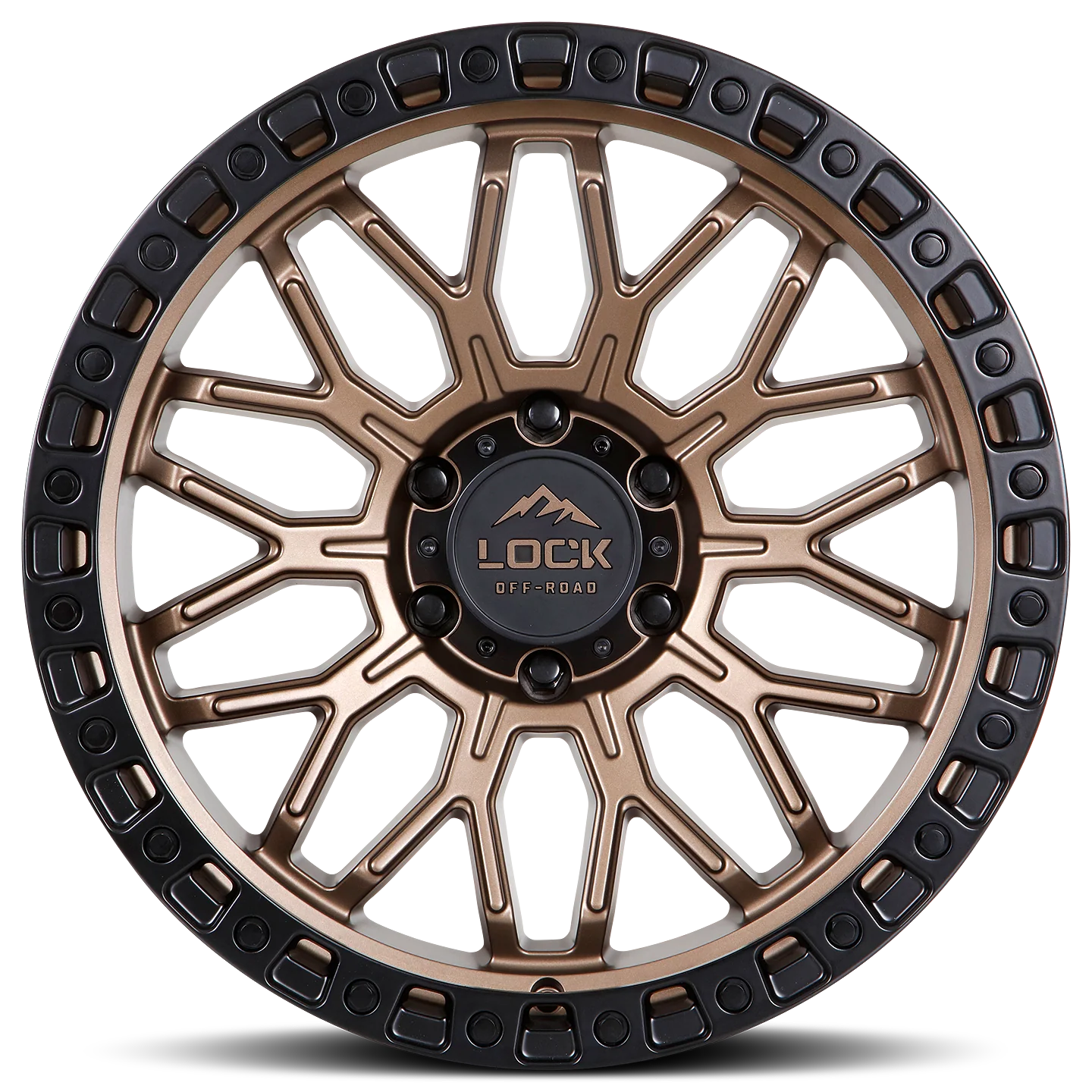 Lock Off Road Wheels ロックオフロード ホイール COMBAT | Matte Bronze w/ Matte Black Ring