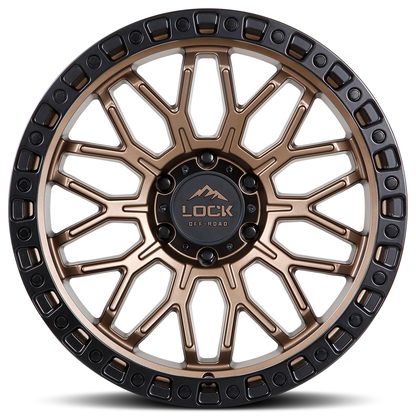 Lock Off Road Wheels ロックオフロード ホイール COMBAT | Matte Bronze w/ Matte Black Ring