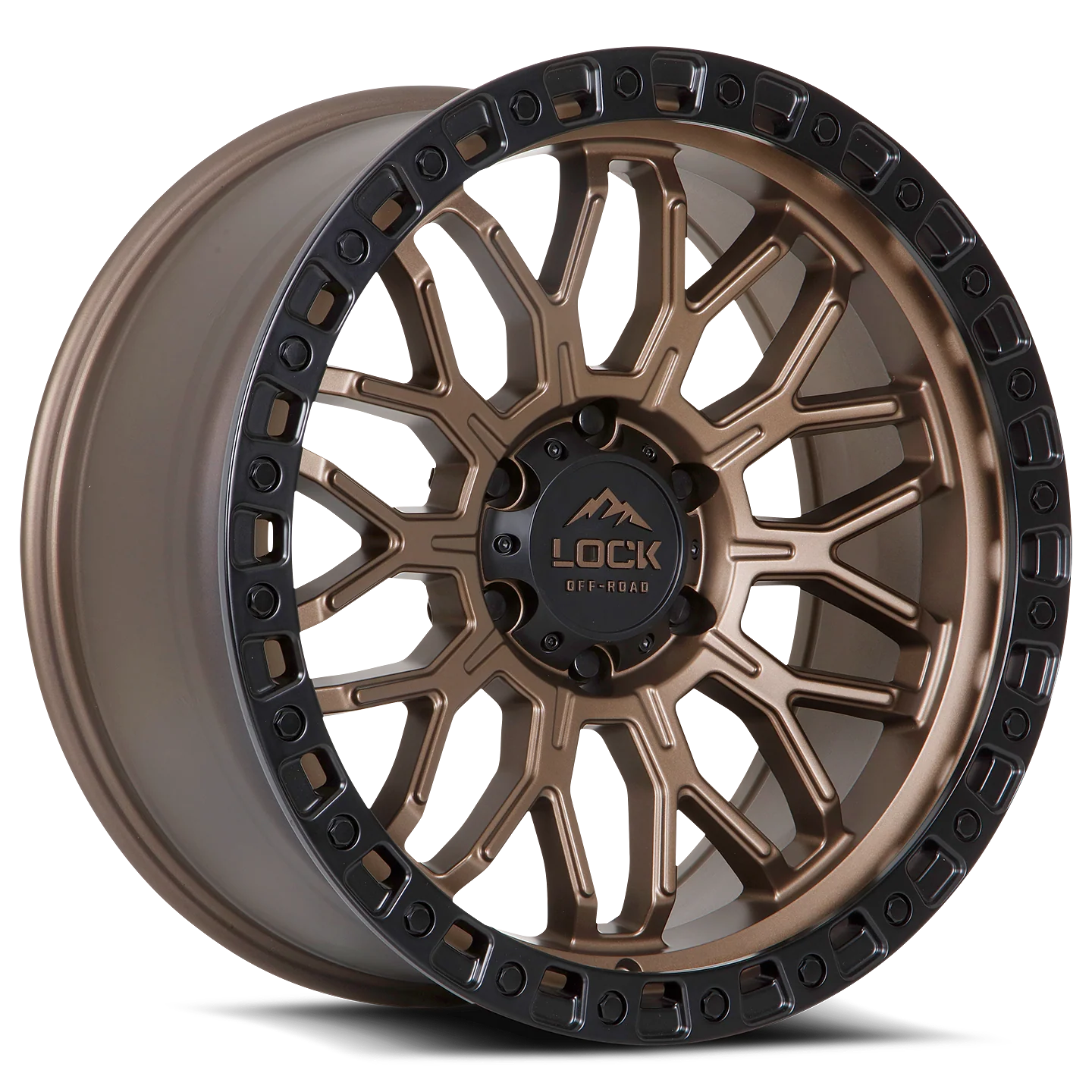 Lock Off Road Wheels ロックオフロード ホイール COMBAT | Matte Bronze w/ Matte Black Ring