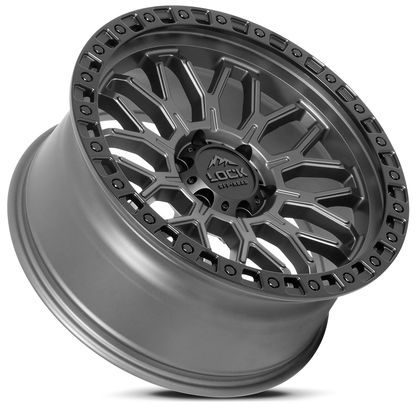 Lock Off Road Wheels ロックオフロード ホイール COMBAT | Matte Grey w/ Matte Black Ring