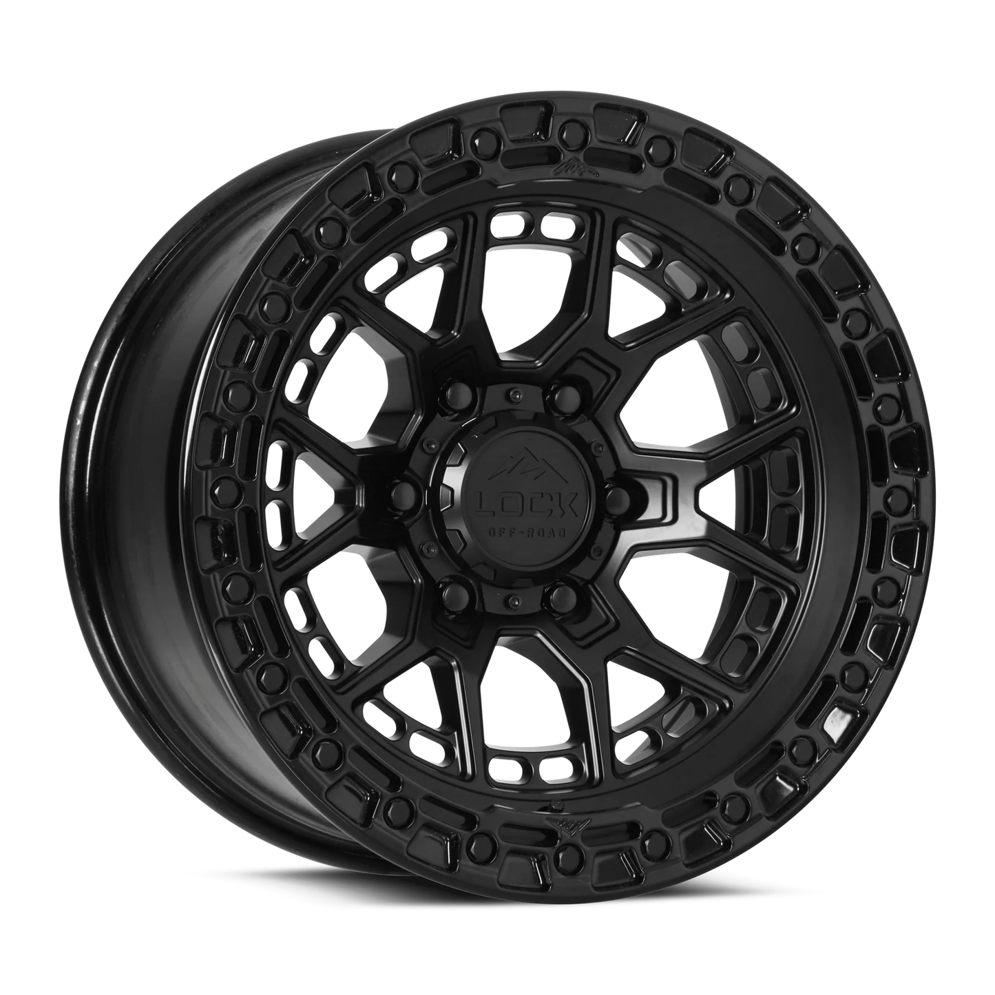 Lock Off Road Wheels ロックオフロード ホイール COMMANDO | Matte Black w/ Gloss Black Ring
