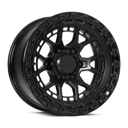 Lock Off Road Wheels ロックオフロード ホイール COMMANDO | Matte Black w/ Gloss Black Ring