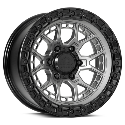 Lock Off Road Wheels ロックオフロード ホイール COMMANDO | Matte Grey w/ Matte Black Ring