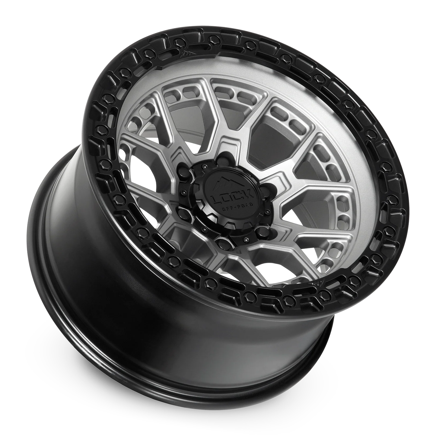 Lock Off Road Wheels ロックオフロード ホイール COMMANDO | Matte Grey w/ Matte Black Ring