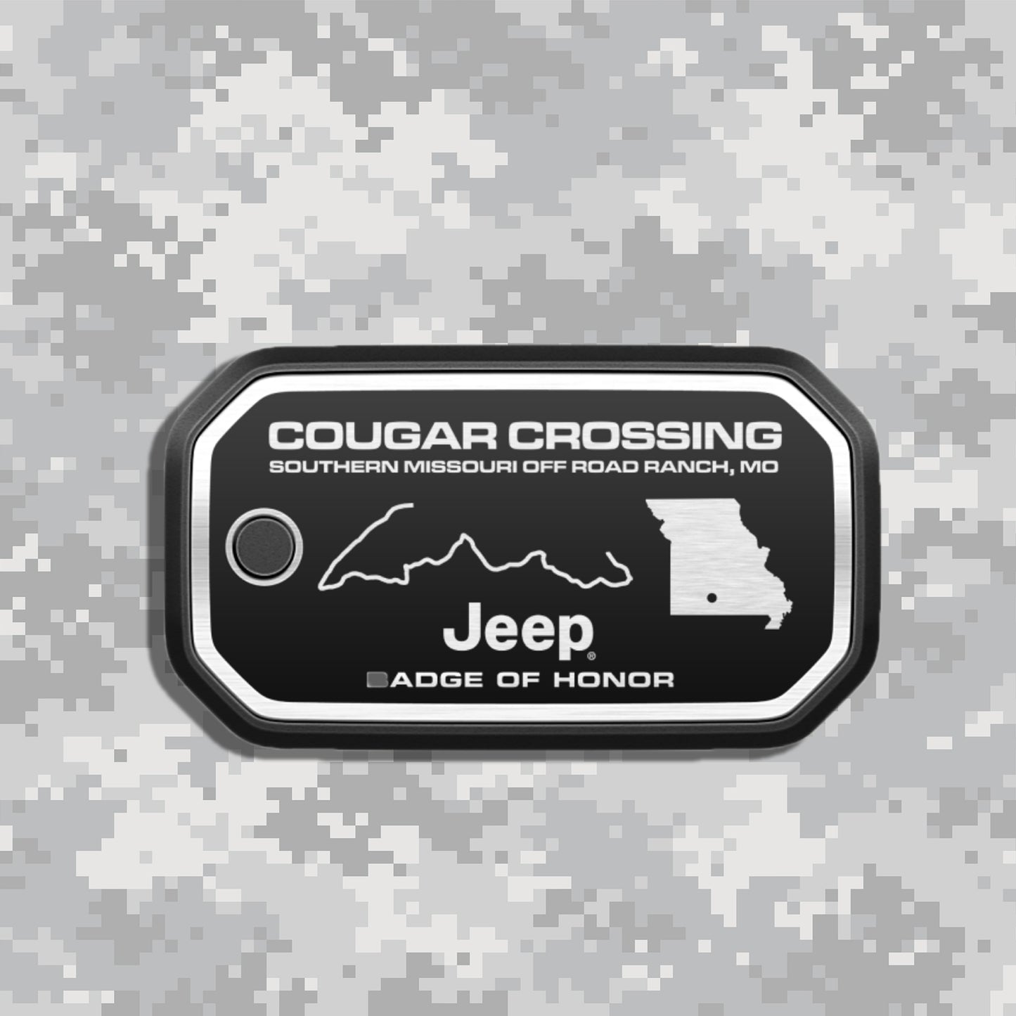 Badge of Honor バッジオブオナー Missouri Southern Missouri Off-Road Ranch Cougar Crossing ミズーリ サザンミズーリ・オフロード・ランチ 本国 ジープバッジ