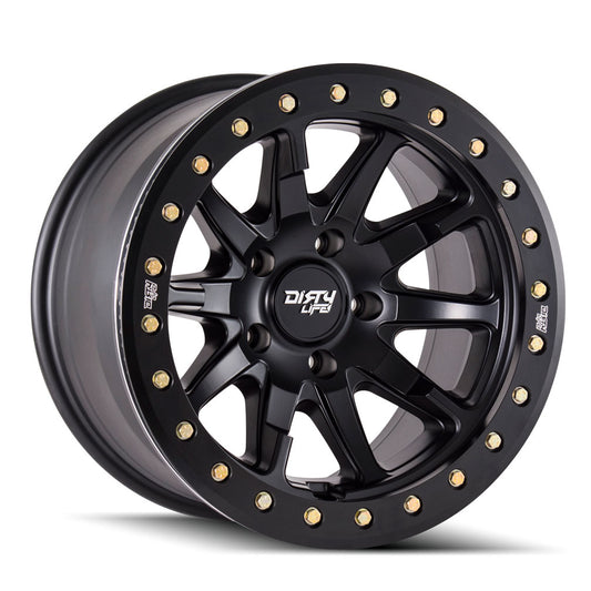 Dirty life Wheels ダーティーライフ ホイール DT-2 9304 | MATTE BLACK W/SIMULATED RING