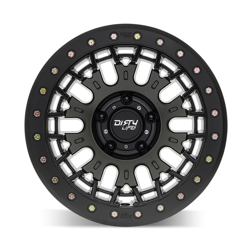 Dirty life Wheels ダーティーライフ ホイール DT-3 9317 | SATIN BLACK W/SIMULATED BEADLOCK RING