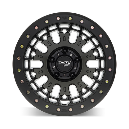 Dirty life Wheels ダーティーライフ ホイール DT-3 9317 | SATIN BLACK W/SIMULATED BEADLOCK RING
