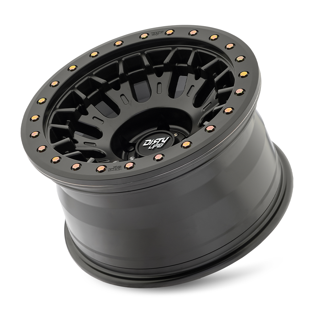Dirty life Wheels ダーティーライフ ホイール DT-3 9317 | SATIN BLACK W/SIMULATED BEADLOCK RING