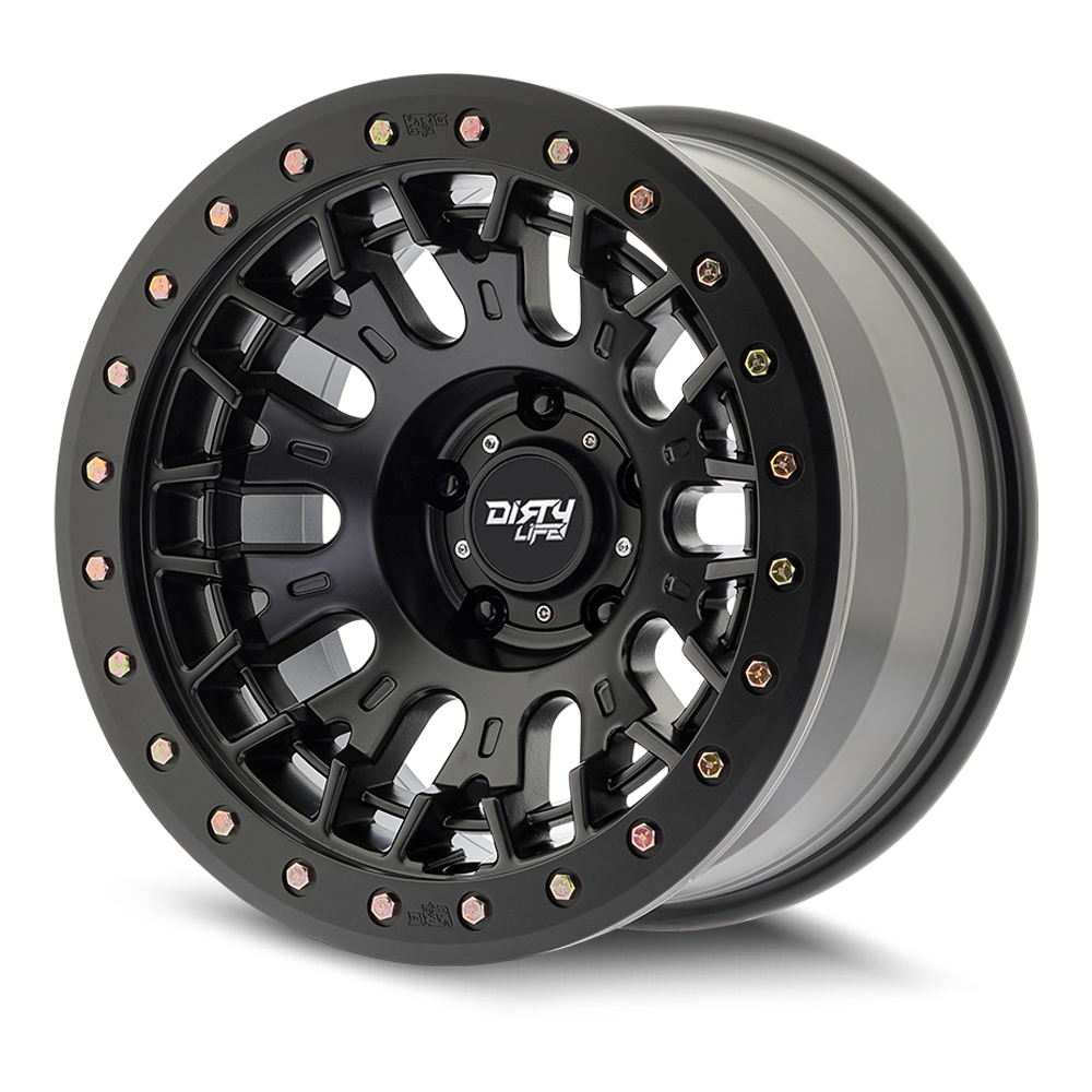 Dirty life Wheels ダーティーライフ ホイール DT-3 9317 | SATIN BLACK W/SIMULATED BEADLOCK RING