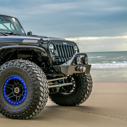 SAVVY OFFROAD サヴィーオフロード クローラー ライト アルミニウム フロントバンパー フープあり (JK)