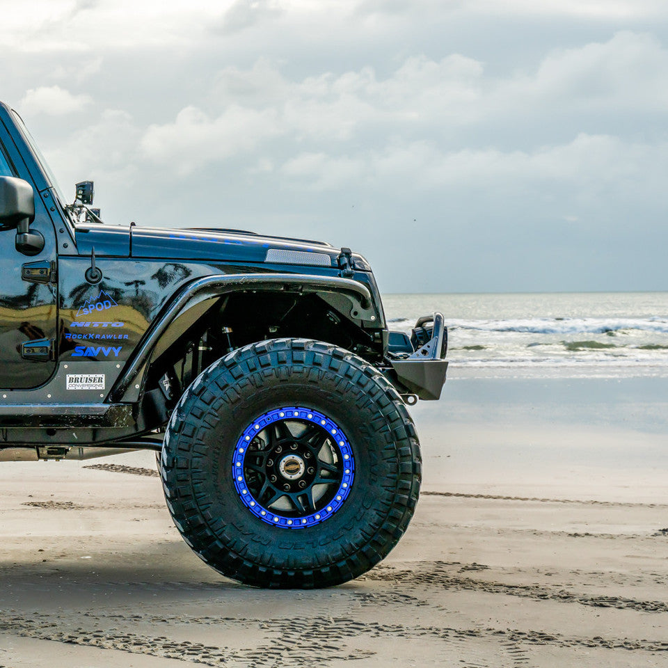 SAVVY OFFROAD サヴィーオフロード クローラー ライト アルミニウム フロントバンパー フープあり (JK)