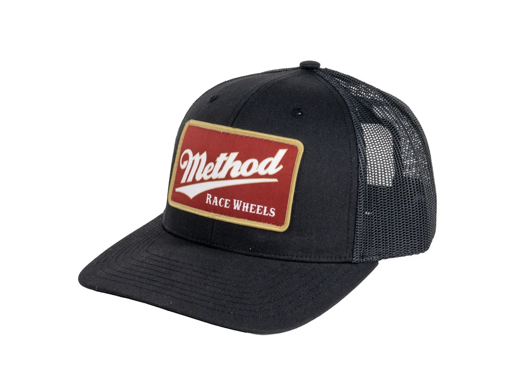 Method メソッド Pub Patch Curvebill Trucker Hat Snapback Black