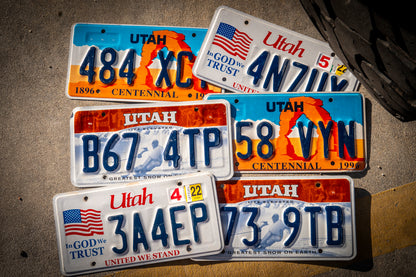 MOAB モアブ UTAH ライセンスプレイト 限定6枚!