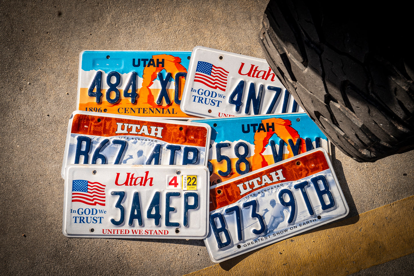 MOAB モアブ UTAH ライセンスプレイト 限定6枚!