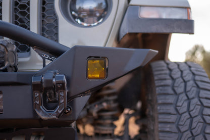 DV8 Offroad 3インチ Eliteシリーズ LED ポッドライト アンバー